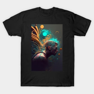 Swimming abstract art T-Shirt